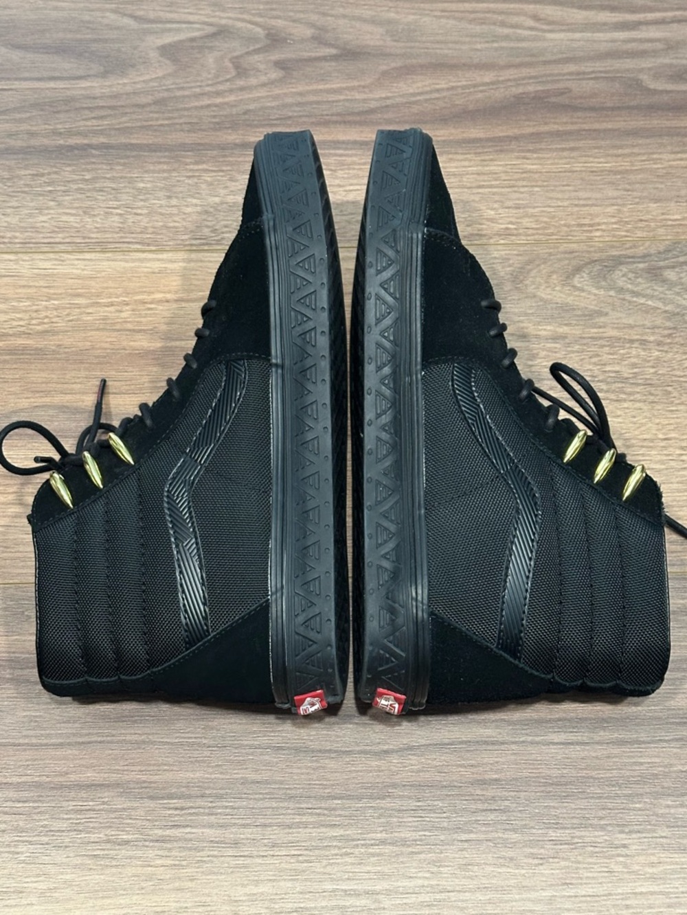 Vans Marvel x SK8-HI Sneaker 'Black Panther’ All Black Colorway Size 11 - Picture 10 of 16